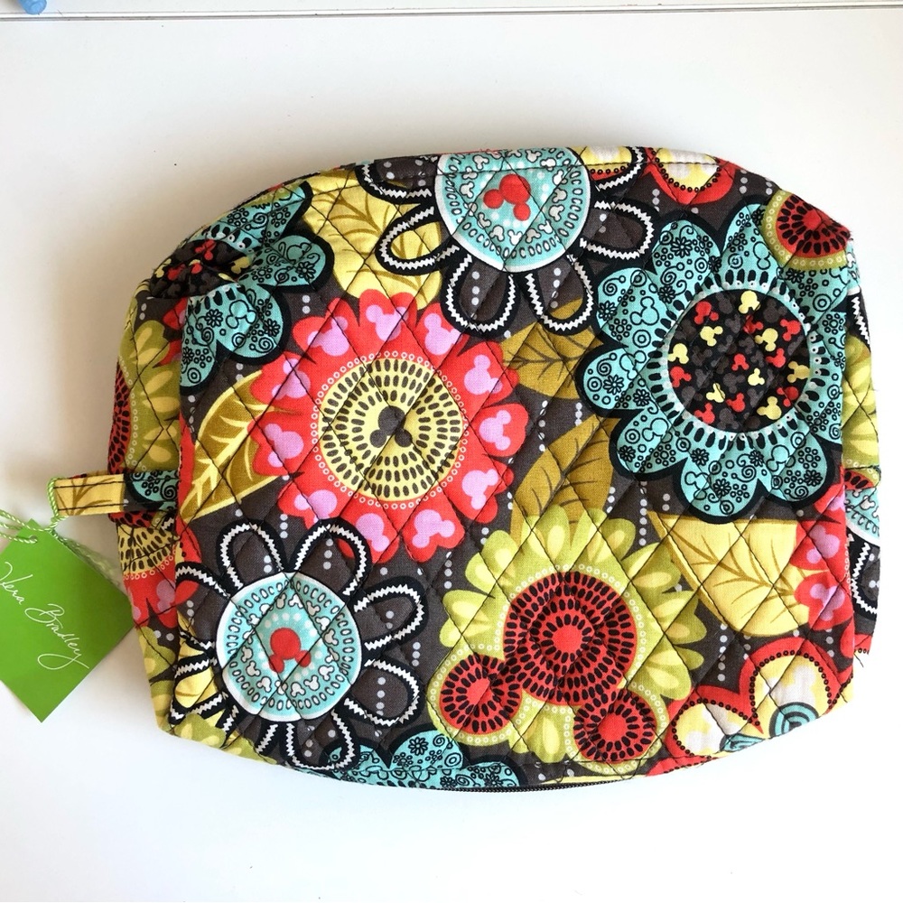 Vera Bradley Disney Flower Shower Large Cosmetic Bag